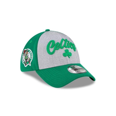 Green Boston Celtics Hat - New Era NBA NBA Draft 39THIRTY Stretch Fit Caps USA5879602